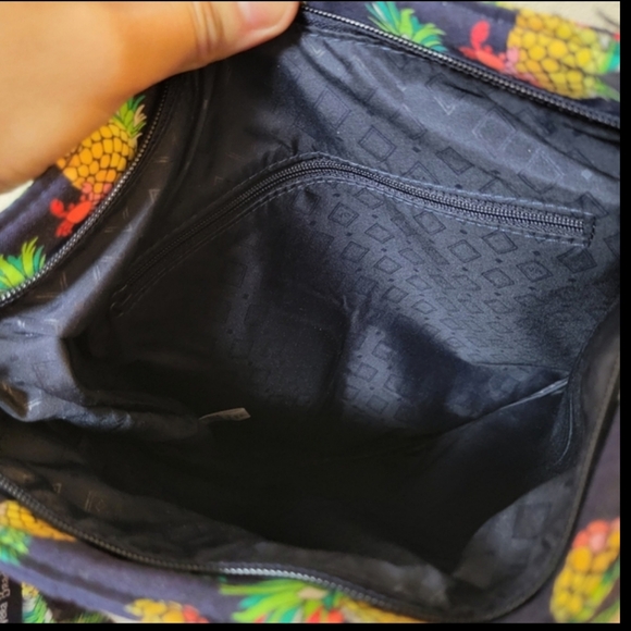 Vera Bradley Tropical Toucan Pineapple Print Crossbody Bag - Picture 11 of 14